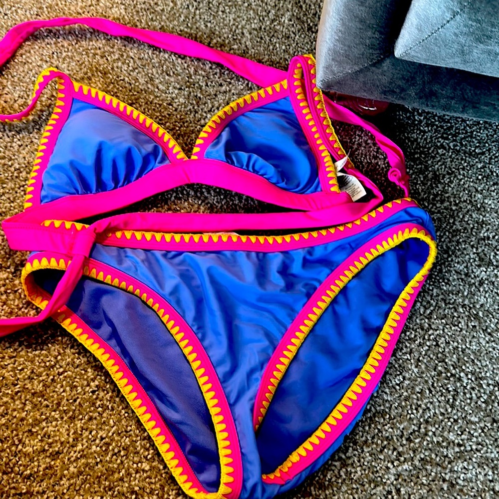 Salt and Cove bikini swim suit top L bottoms XL